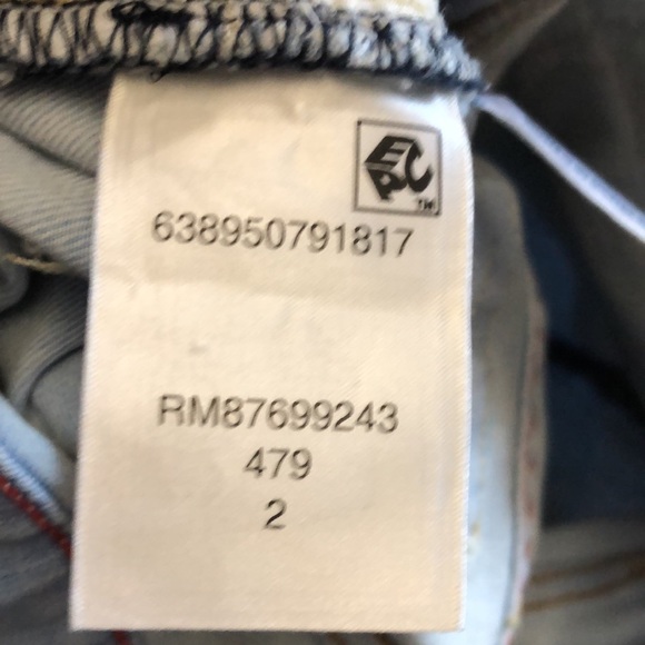 Tommy Hilfiger Light Wash Distressed Skinny Jeans - Picture 7 of 7